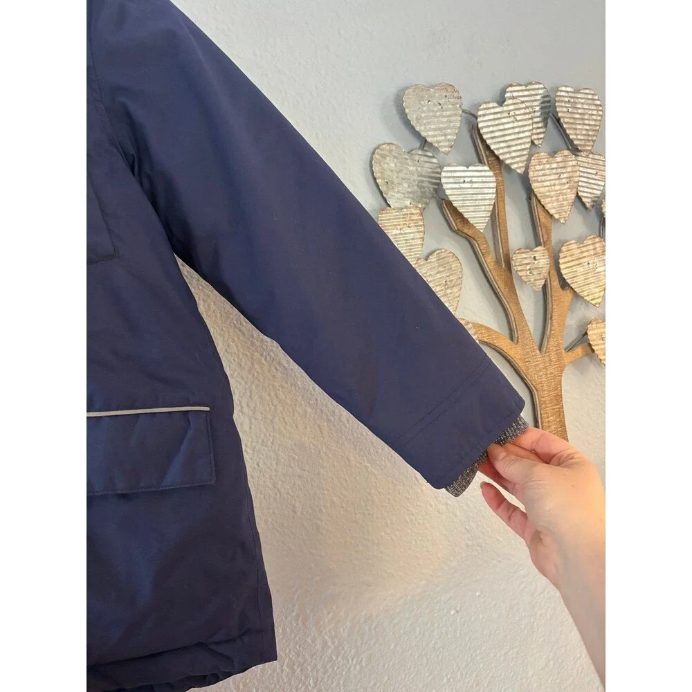 Mini Boden navy blue 8/9 winter parka coat jacket